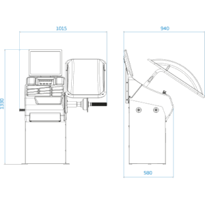 Alternative view of Megaspin 220V