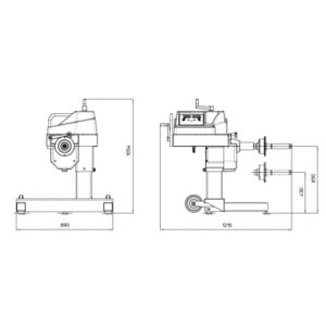 Alternative view of Megaspin 250