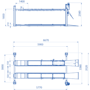 Alternative view of megalift 403/C